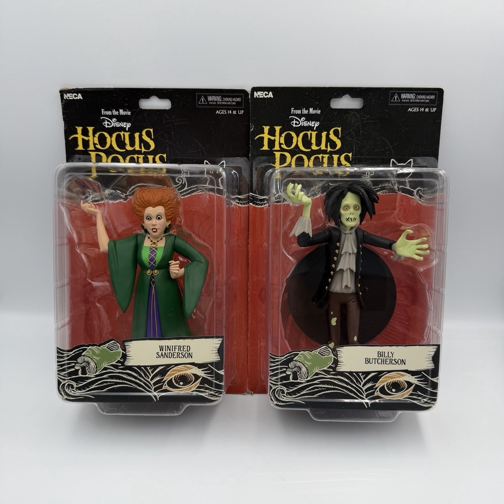 NECA Disney Hocus Pocus Collectible Figures Winifred Sanderson Billy Butcherson